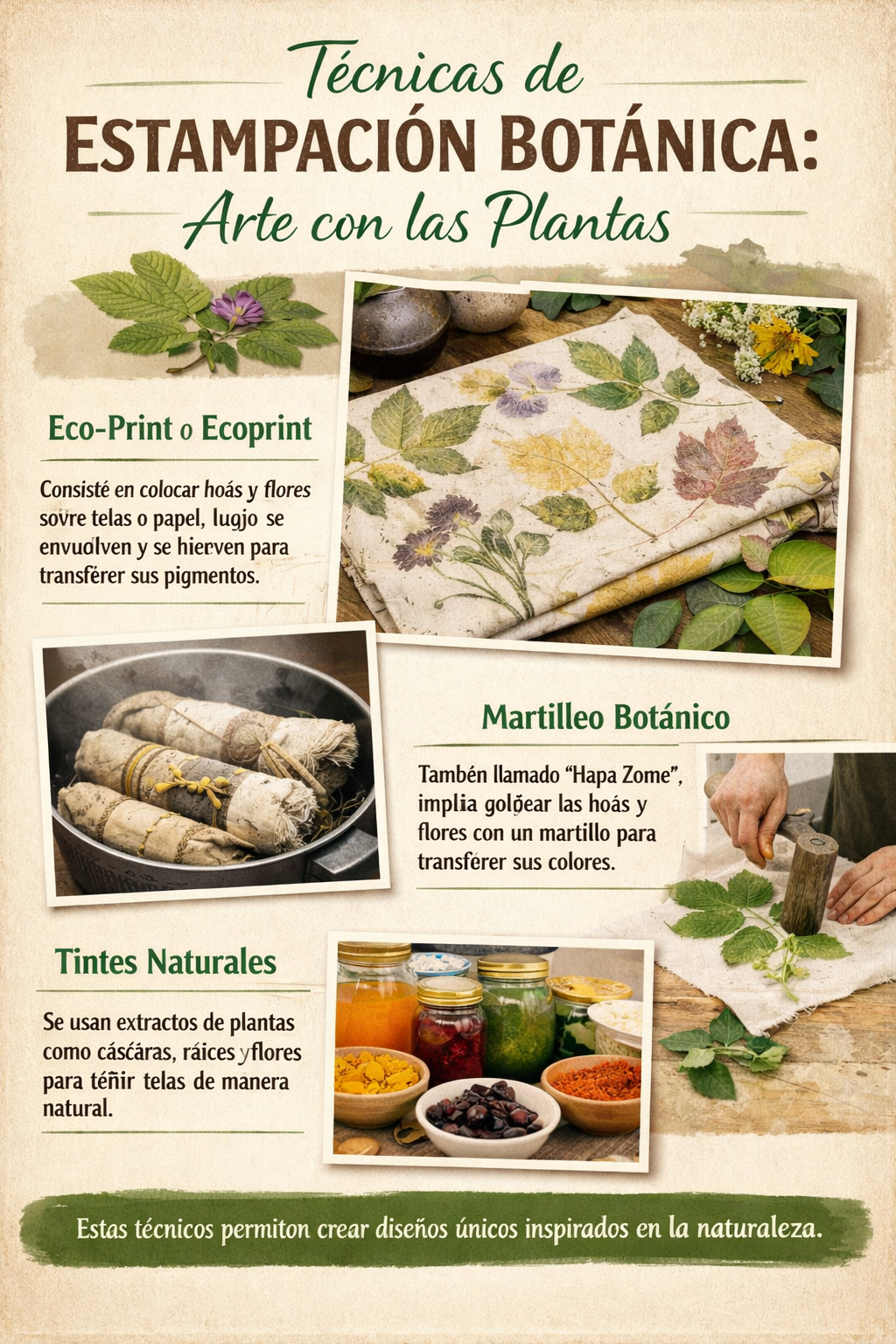 Técnicas utilizadas en la estampación botánica: cuando la naturaleza se vuelve arte